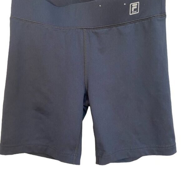 Fila Athletic Navy Blue Biking Running Athletic Shorts Size S - Picture 3 of 7